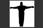 Diagram:  A silhouette of a person with arms outstretched to the side