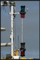 Mast with all-round lights - more detailed view