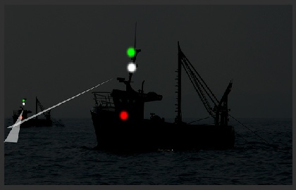 Two vessels under 50m pair trawling making way