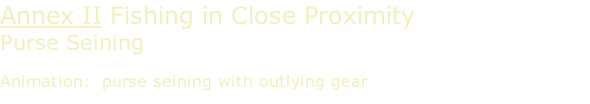 Annex II Fishing in Close Proximity Purse Seining  Animation:  purse seining with outlying gear