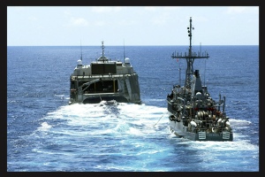 Vessel restricted in ability to manoeuvre - towing (USN)