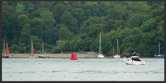 A number of small vessels - some less than 7m in  length at anchor